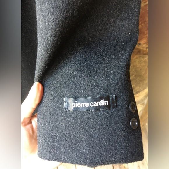 PIERRE CARDIN 100% Wool Double-Breasted Long Winter Mens Coat - Picture 8 of 16